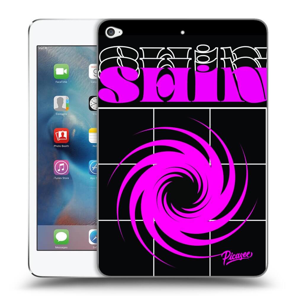 Picasee silikonowe czarne etui na Apple iPad mini 4 - SHINE