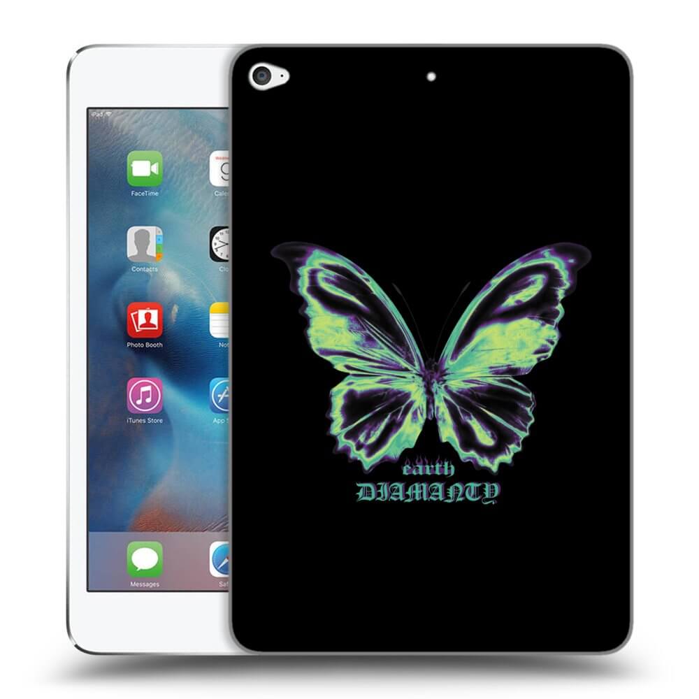 Picasee silikonowe czarne etui na Apple iPad mini 4 - Diamanty Blue