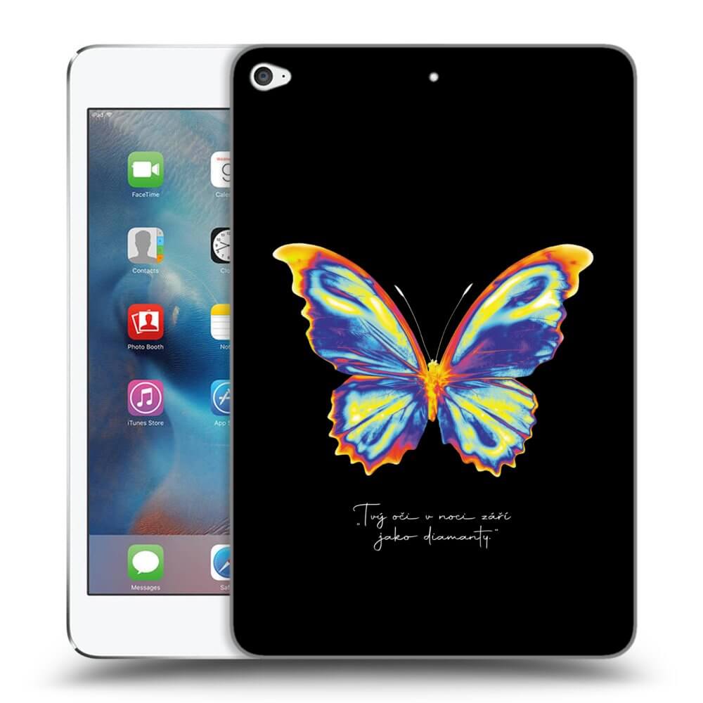 Picasee silikonowe czarne etui na Apple iPad mini 4 - Diamanty Black