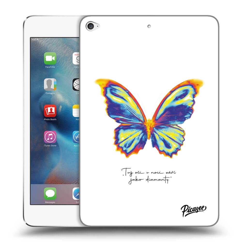 Picasee silikonowe przeźroczyste etui na Apple iPad mini 4 - Diamanty White
