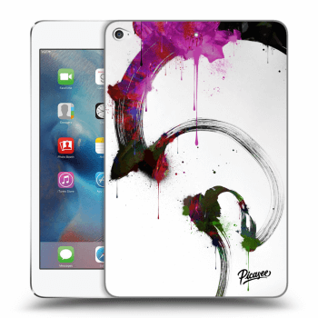 Picasee silikonowe przeźroczyste etui na Apple iPad mini 4 - Peony White