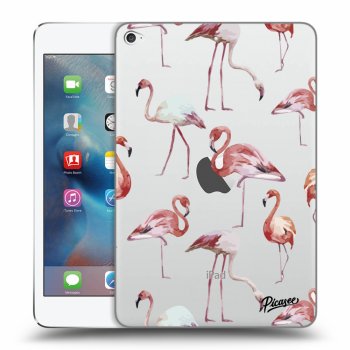 Picasee silikonowe przeźroczyste etui na Apple iPad mini 4 - Flamingos