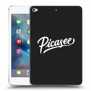 Picasee silikonowe czarne etui na Apple iPad mini 4 - Picasee - old logo - white