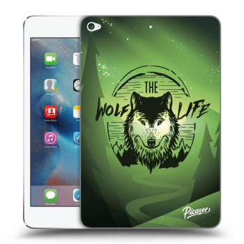 Picasee silikonowe przeźroczyste etui na Apple iPad mini 4 - Wolf life