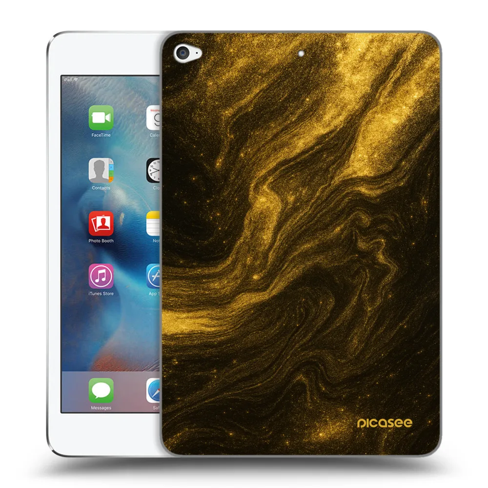 Picasee silikonowe przeźroczyste etui na Apple iPad mini 4 - Black
