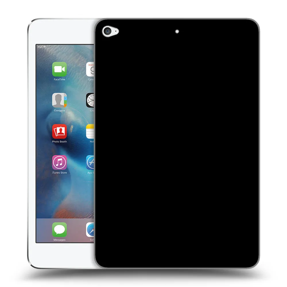 Picasee silikonowe czarne etui na Apple iPad mini 4 - Picasee - new logo - black