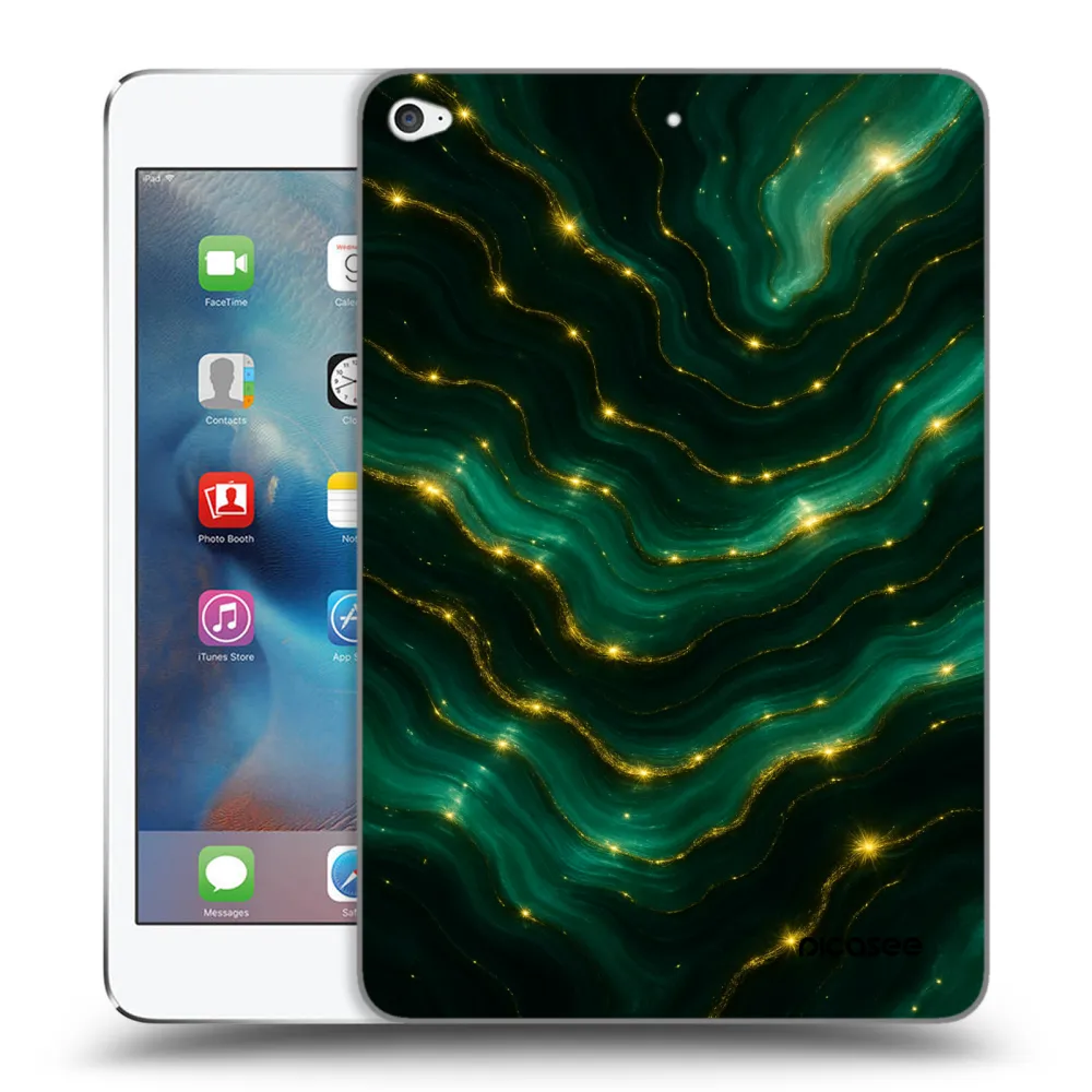Picasee silikonowe przeźroczyste etui na Apple iPad mini 4 - Emerald