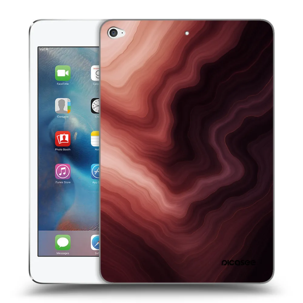 Picasee silikonowe przeźroczyste etui na Apple iPad mini 4 - Rouge