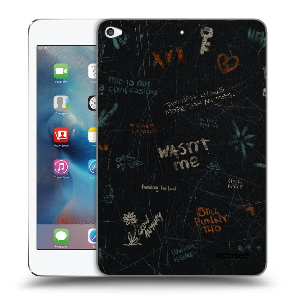 Picasee silikonowe przeźroczyste etui na Apple iPad mini 4 - CONFESSION