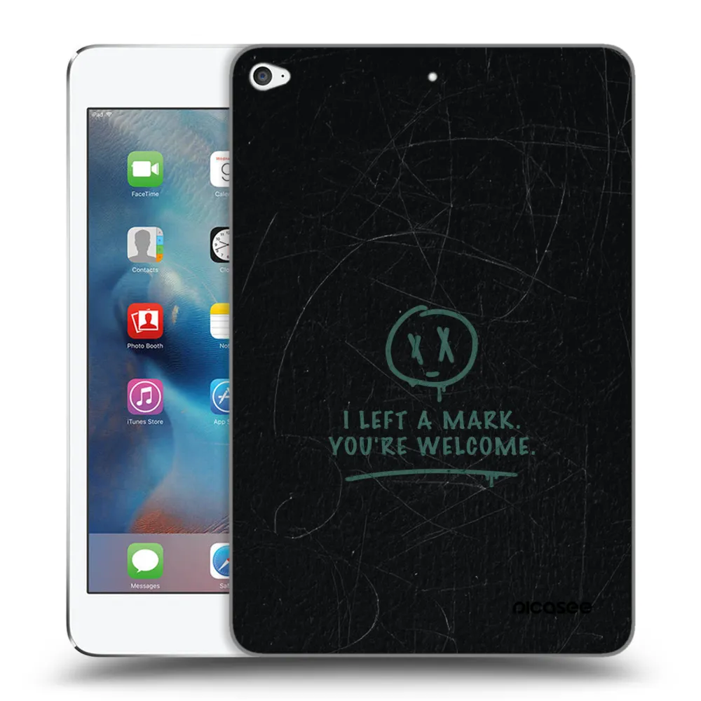 Picasee silikonowe przeźroczyste etui na Apple iPad mini 4 - LEFT A MARK