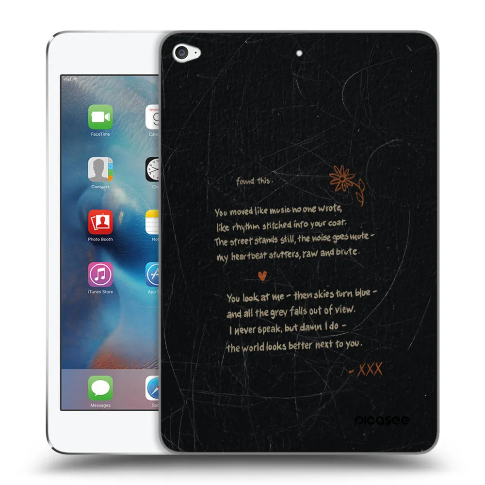 Picasee silikonowe przeźroczyste etui na Apple iPad mini 4 - POET