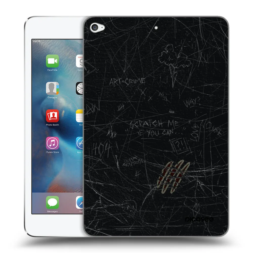 Picasee silikonowe przeźroczyste etui na Apple iPad mini 4 - SCRATCH