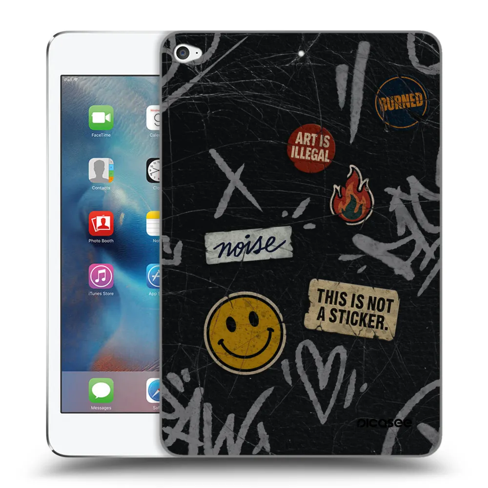 Picasee silikonowe przeźroczyste etui na Apple iPad mini 4 - STICKERS x TAGS