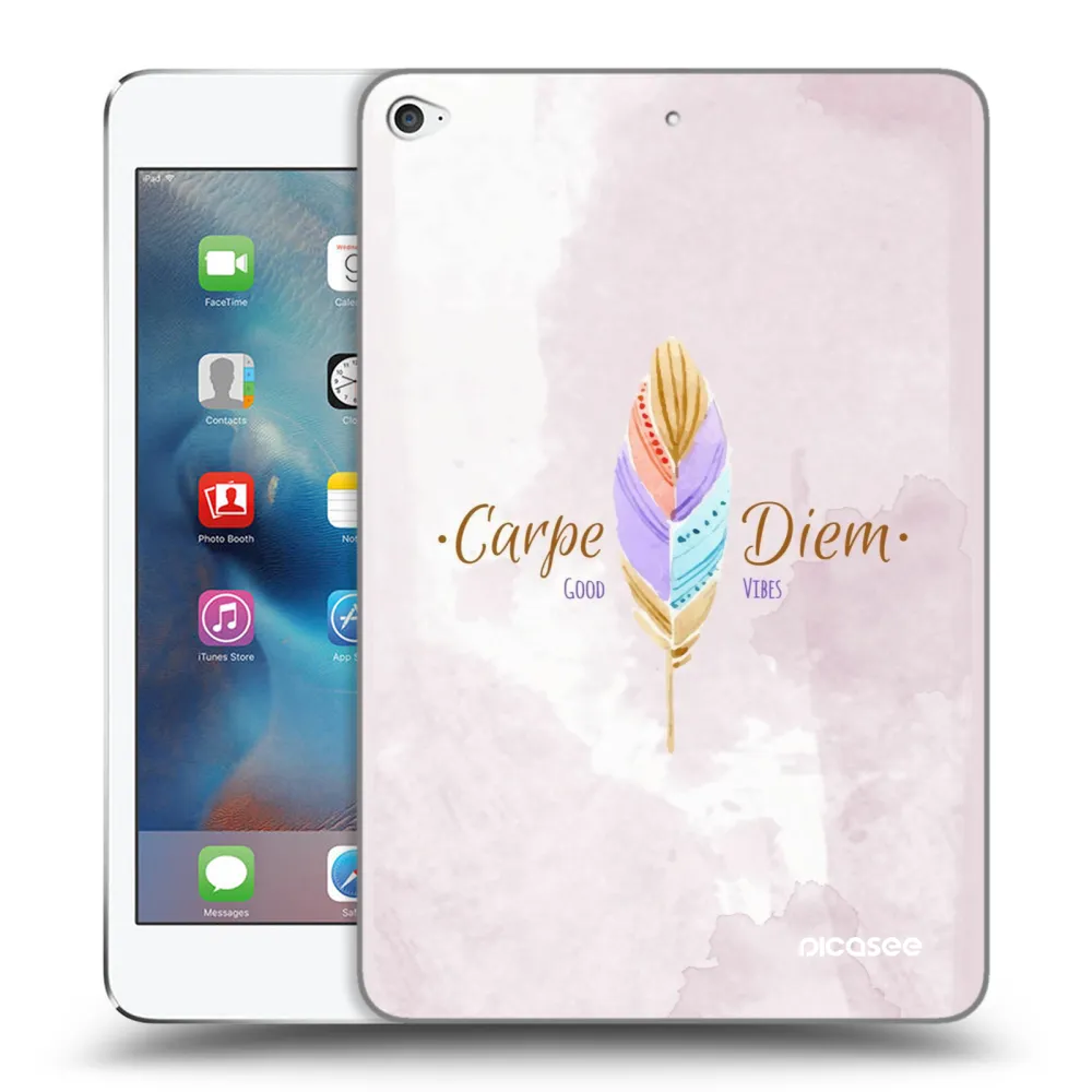 Picasee silikonowe przeźroczyste etui na Apple iPad mini 4 - Carpe Diem