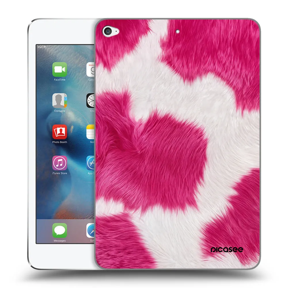 Picasee silikonowe przeźroczyste etui na Apple iPad mini 4 - Pink Moo