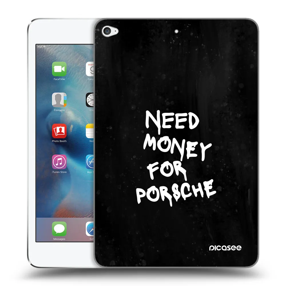 Picasee silikonowe przeźroczyste etui na Apple iPad mini 4 - Black Dollar