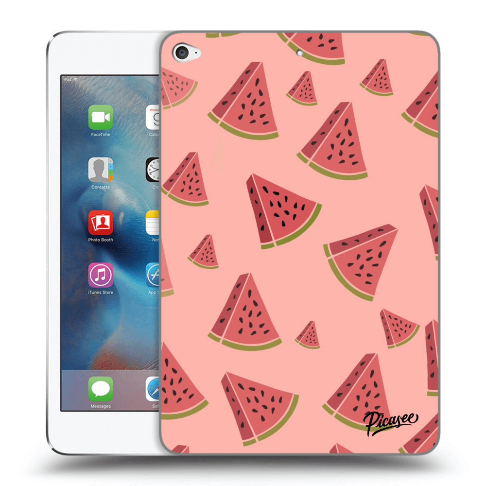 Picasee silikonowe czarne etui na Apple iPad mini 4 - Watermelon