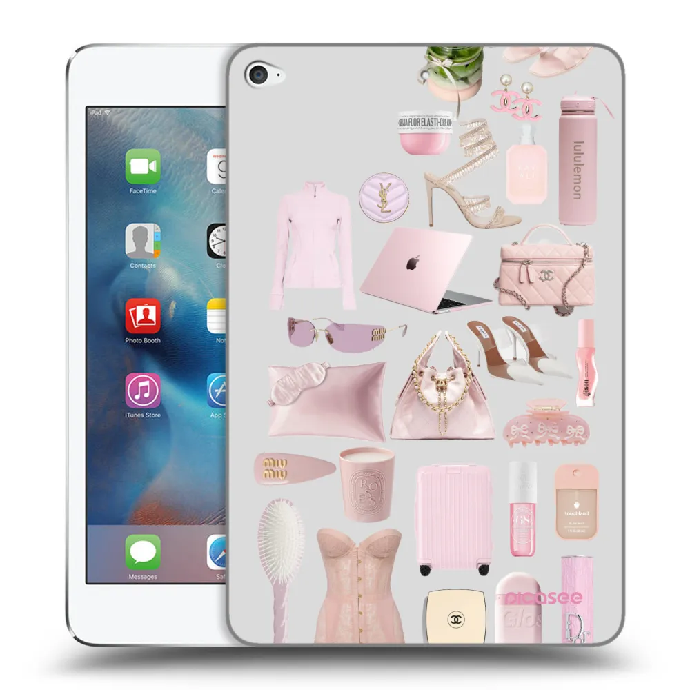 Picasee silikonowe przeźroczyste etui na Apple iPad mini 4 - Glam Babe