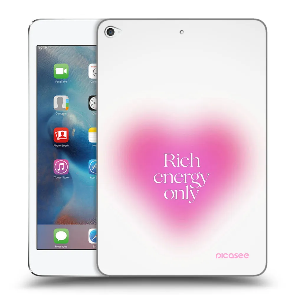 Picasee silikonowe przeźroczyste etui na Apple iPad mini 4 - Rich Energy