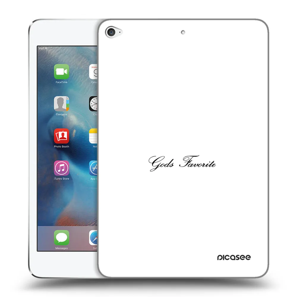 Picasee silikonowe przeźroczyste etui na Apple iPad mini 4 - Gods Favorite