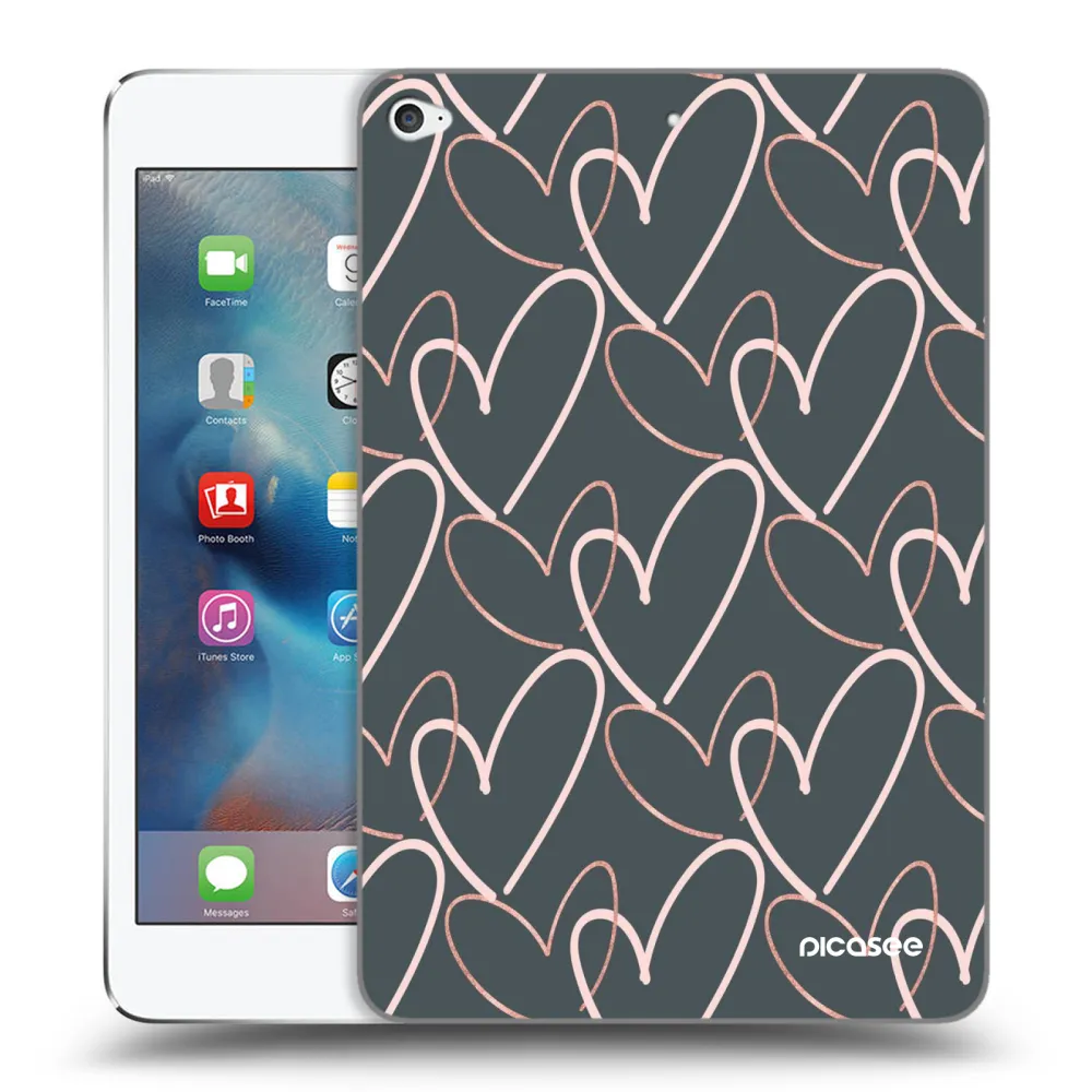 Picasee silikonowe przeźroczyste etui na Apple iPad mini 4 - Lots of love