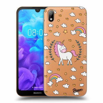 Picasee silikonowe przeźroczyste etui na Huawei Y5 2019 - Unicorn star heaven