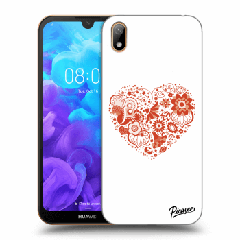 Picasee silikonowe przeźroczyste etui na Huawei Y5 2019 - Big heart