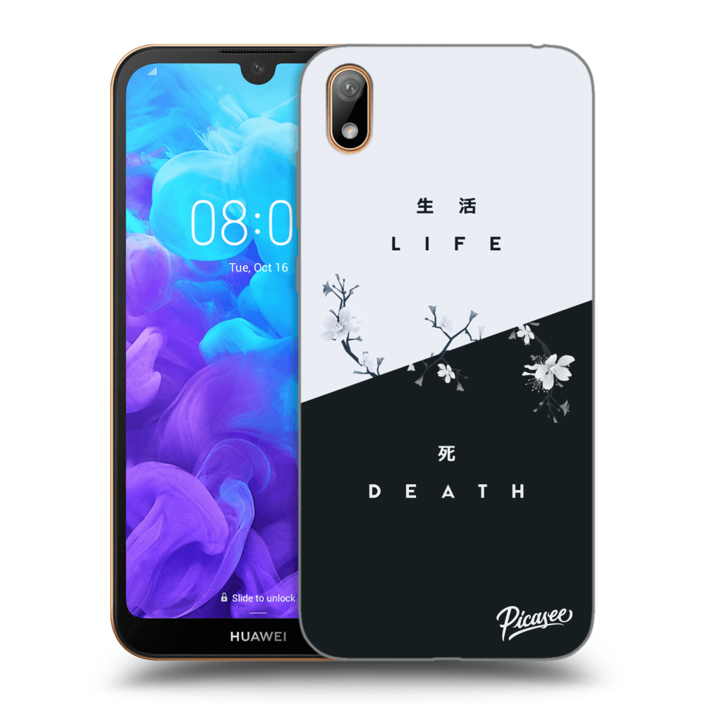 Picasee silikonowe przeźroczyste etui na Huawei Y5 2019 - Life - Death