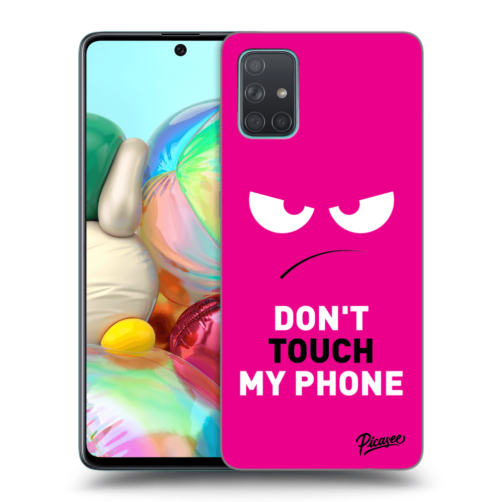 Picasee ULTIMATE CASE pro Samsung Galaxy A71 A715F - Angry Eyes - Pink