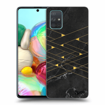 Etui na Samsung Galaxy A71 A715F - Gold Minimal