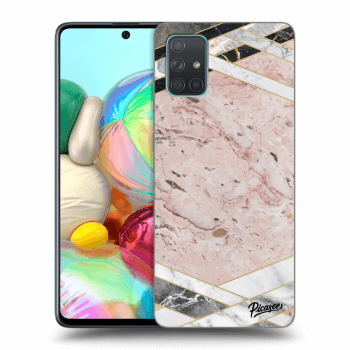 Etui na Samsung Galaxy A71 A715F - Pink geometry