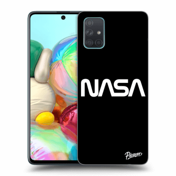 Picasee silikonowe czarne etui na Samsung Galaxy A71 A715F - NASA Basic