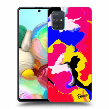 Picasee silikonowe przeźroczyste etui na Samsung Galaxy A71 A715F - Watercolor