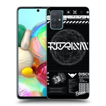 Picasee silikonowe przeźroczyste etui na Samsung Galaxy A71 A715F - BLACK DISCO