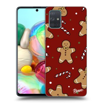 Picasee silikonowe przeźroczyste etui na Samsung Galaxy A71 A715F - Gingerbread 2