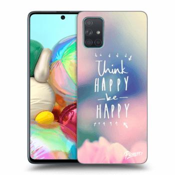 Etui na Samsung Galaxy A71 A715F - Think happy be happy