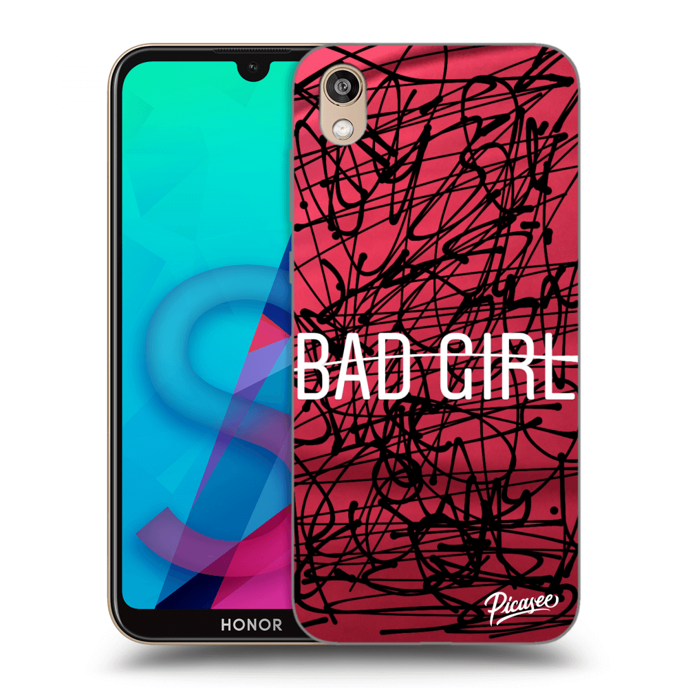 Picasee silikonowe przeźroczyste etui na Honor 8S - Bad girl