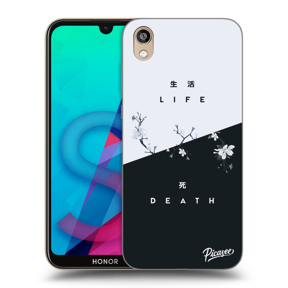 Picasee silikonowe przeźroczyste etui na Honor 8S - Life - Death