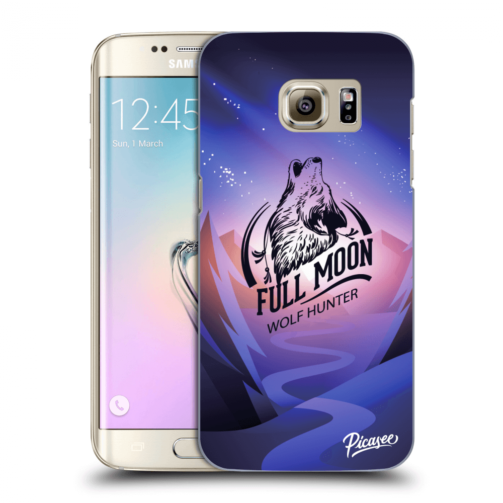 Picasee silikonowe przeźroczyste etui na Samsung Galaxy S7 Edge G935F - Wolf