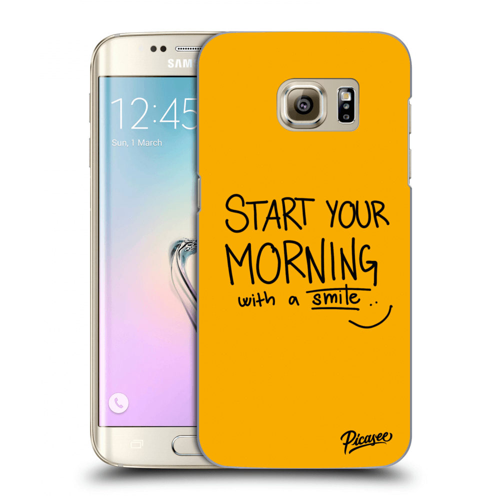 Picasee silikonowe przeźroczyste etui na Samsung Galaxy S7 Edge G935F - Smile