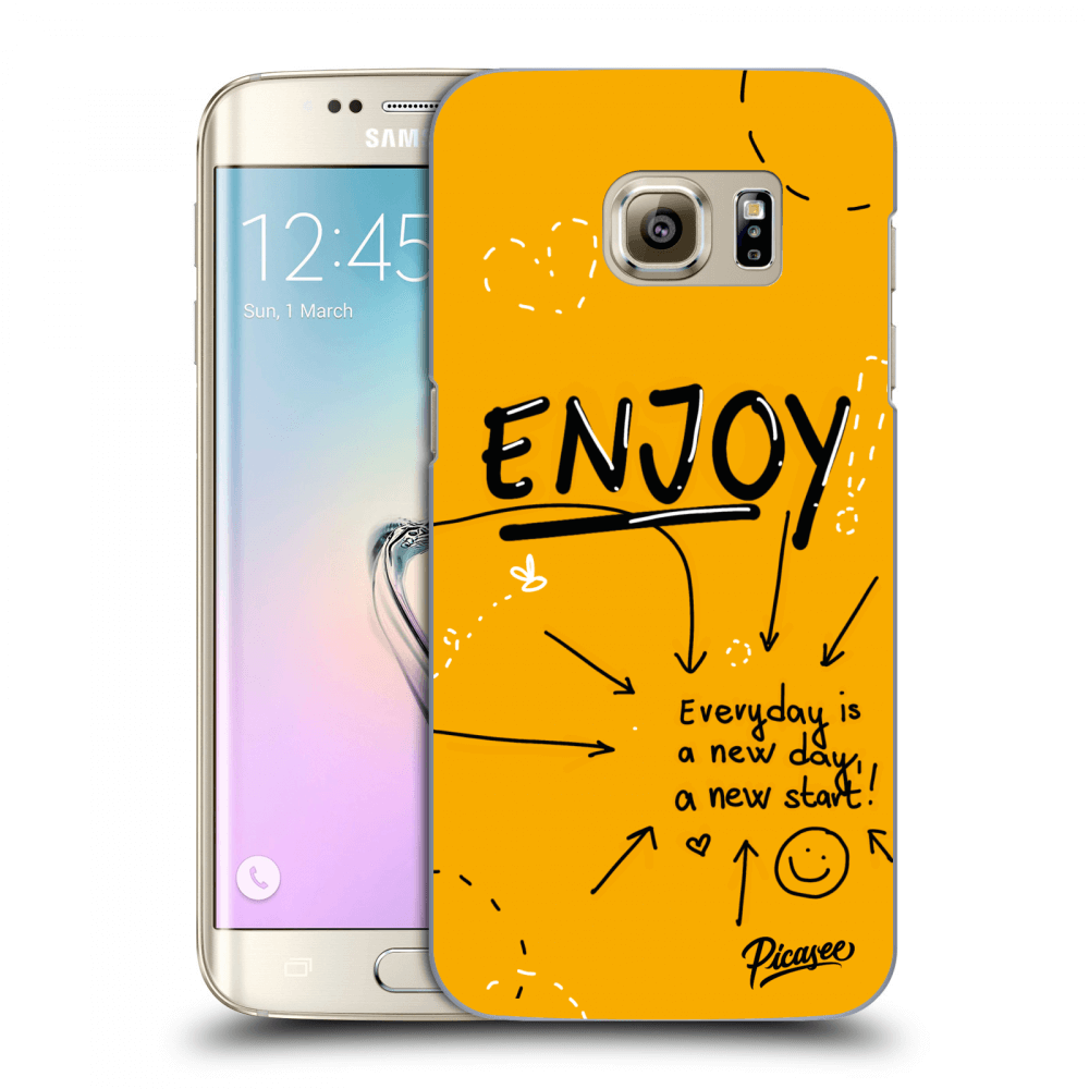 Picasee silikonowe przeźroczyste etui na Samsung Galaxy S7 Edge G935F - Enjoy