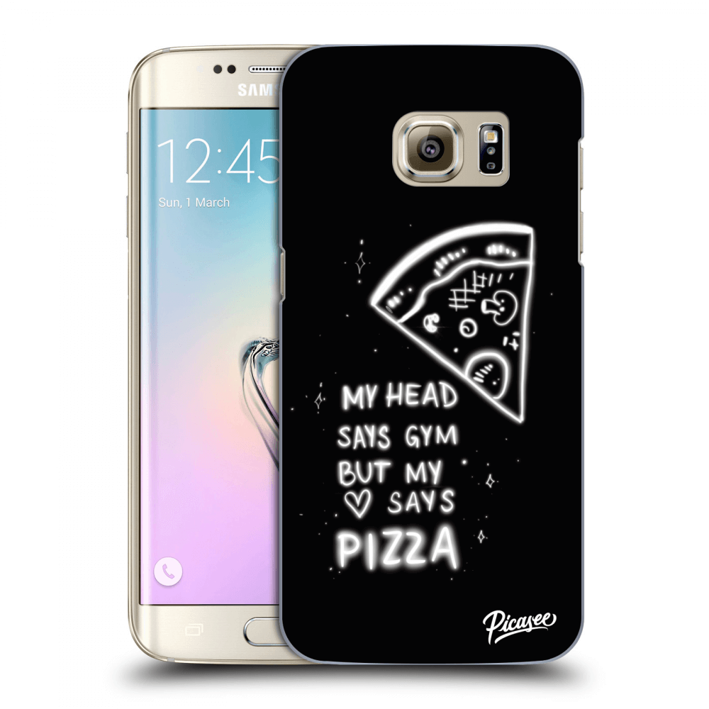 Picasee silikonowe przeźroczyste etui na Samsung Galaxy S7 Edge G935F - Pizza