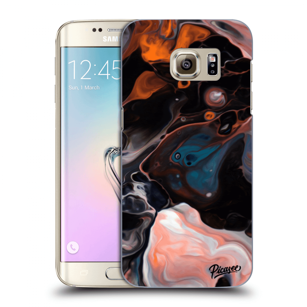 Picasee silikonowe przeźroczyste etui na Samsung Galaxy S7 Edge G935F - Cream