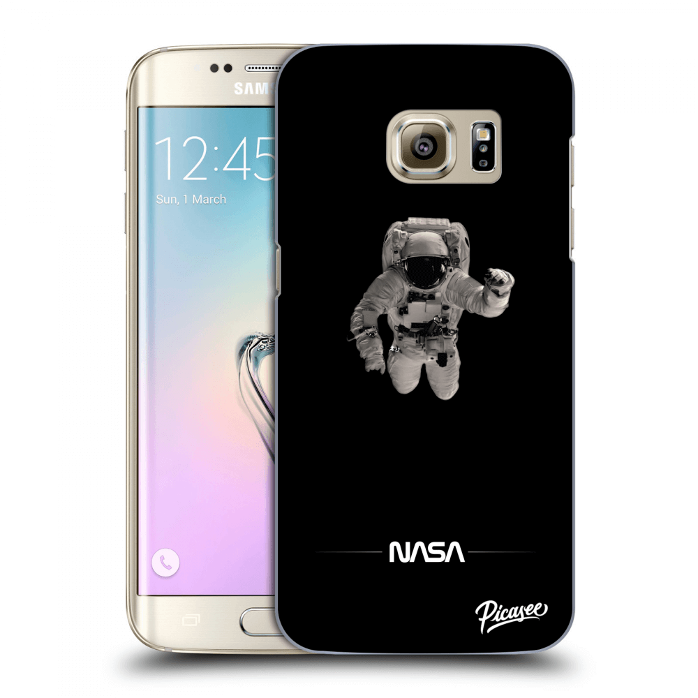 Picasee silikonowe przeźroczyste etui na Samsung Galaxy S7 Edge G935F - Astronaut Minimal