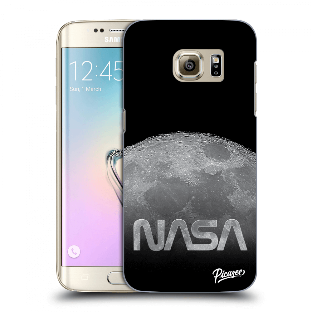 Picasee silikonowe przeźroczyste etui na Samsung Galaxy S7 Edge G935F - Moon Cut
