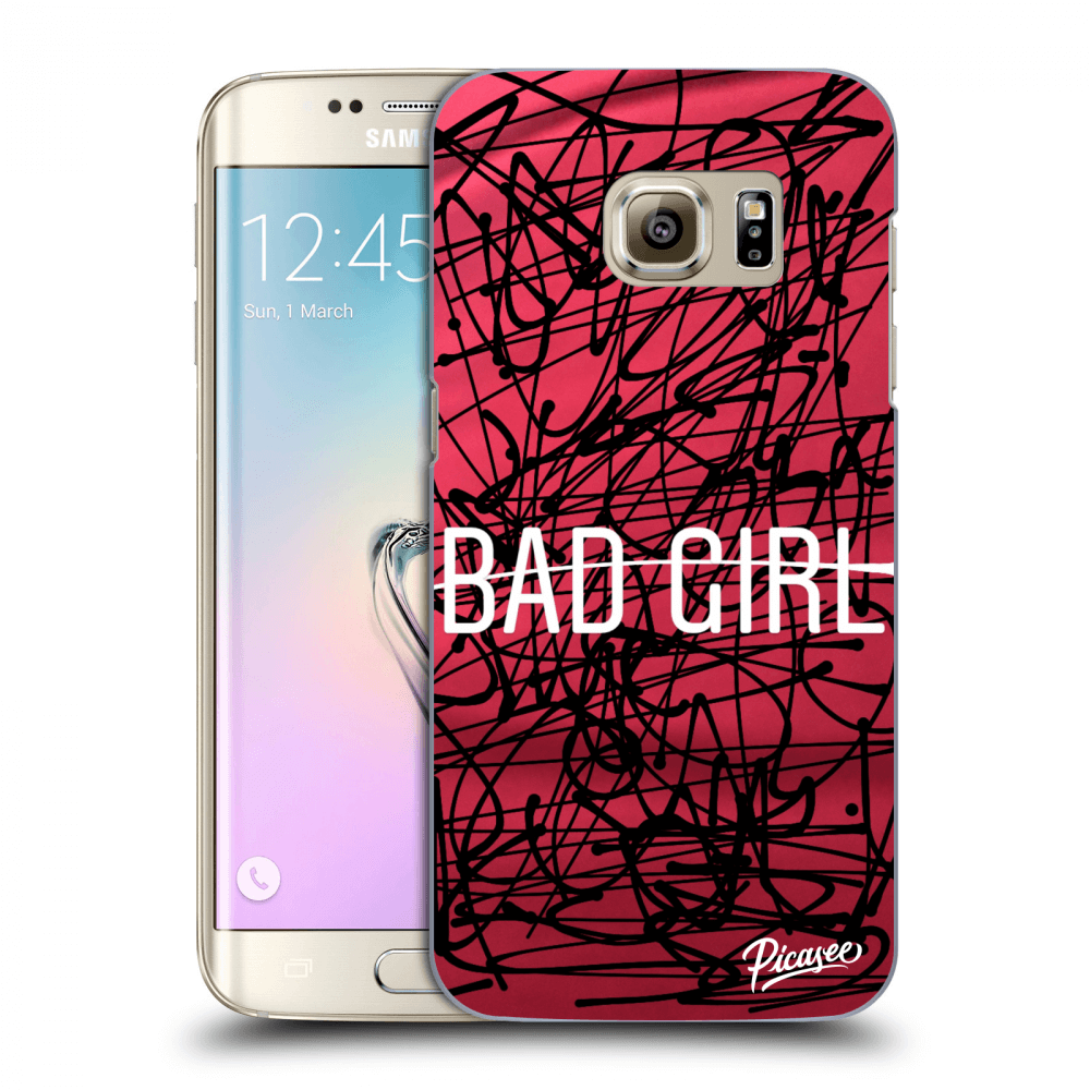 Picasee silikonowe przeźroczyste etui na Samsung Galaxy S7 Edge G935F - Bad girl