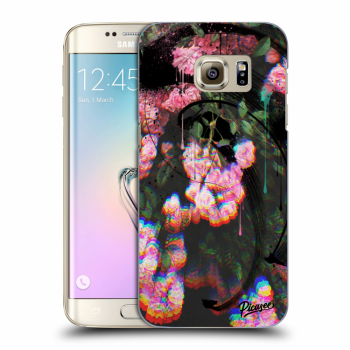 Picasee silikonowe przeźroczyste etui na Samsung Galaxy S7 Edge G935F - Rosebush black