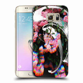 Picasee silikonowe przeźroczyste etui na Samsung Galaxy S7 Edge G935F - Rosebush white