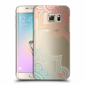 Picasee silikonowe przeźroczyste etui na Samsung Galaxy S7 Edge G935F - Flowers pattern