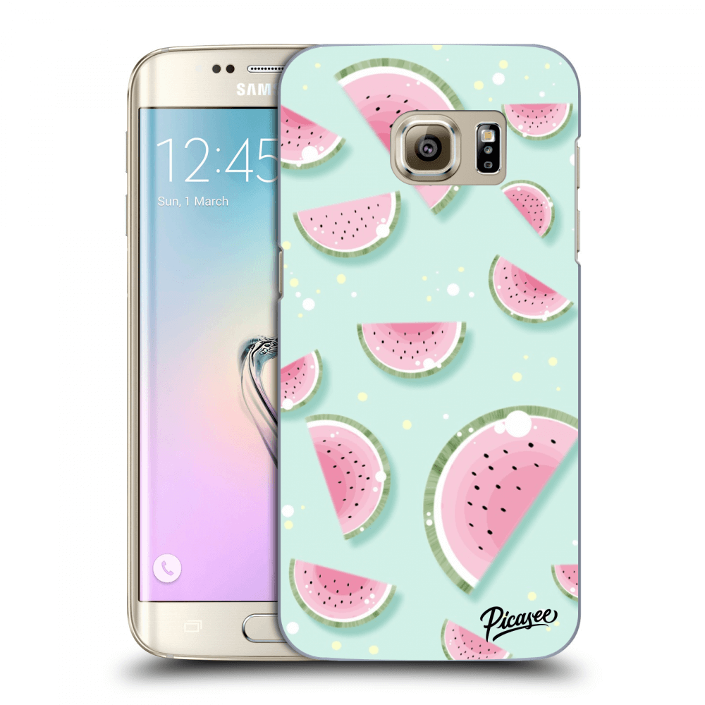 Picasee silikonowe przeźroczyste etui na Samsung Galaxy S7 Edge G935F - Watermelon 2